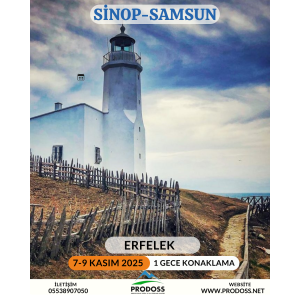SİNOP - ERFELEK ŞELALELERİ - İNCEBURUN- HAMSİLOS - SAMSUN - ŞAHİNKAYA KANYONU Kültür Gezisi / 7-9 Kasım 2025